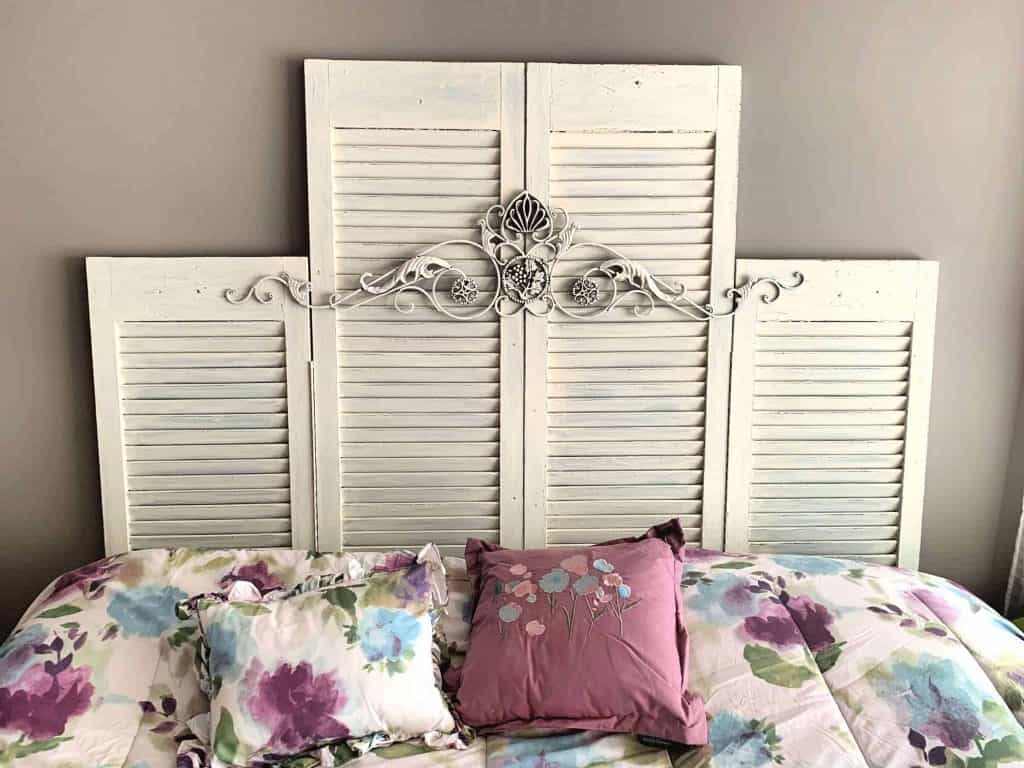 DIY Shutter Headboard