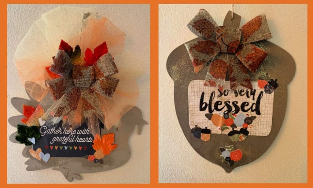 Turkey and Acorn Sign DIY