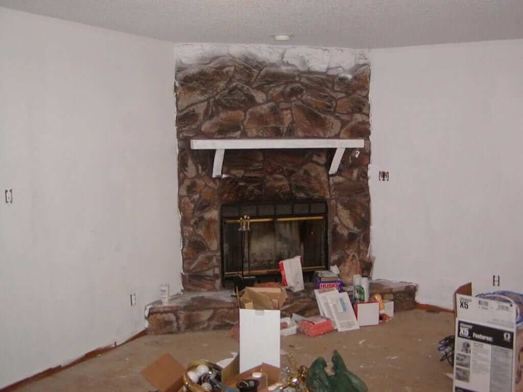 DIY Rental Flip Fireplace