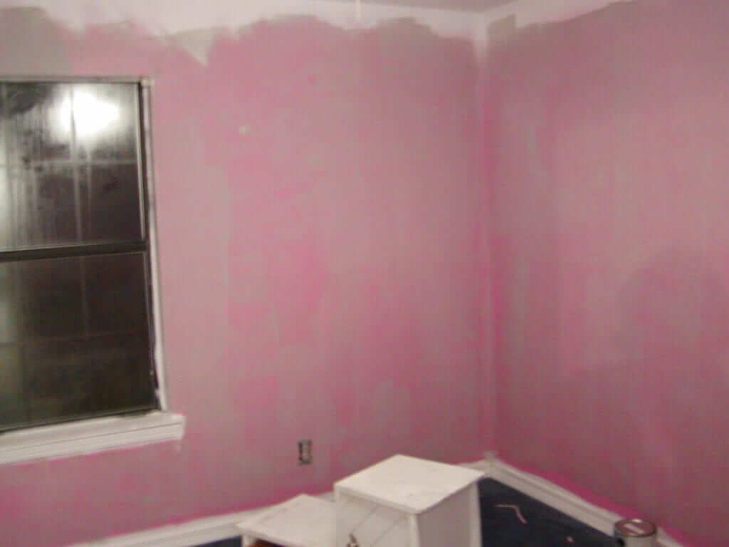 Pink Walls in the Rental